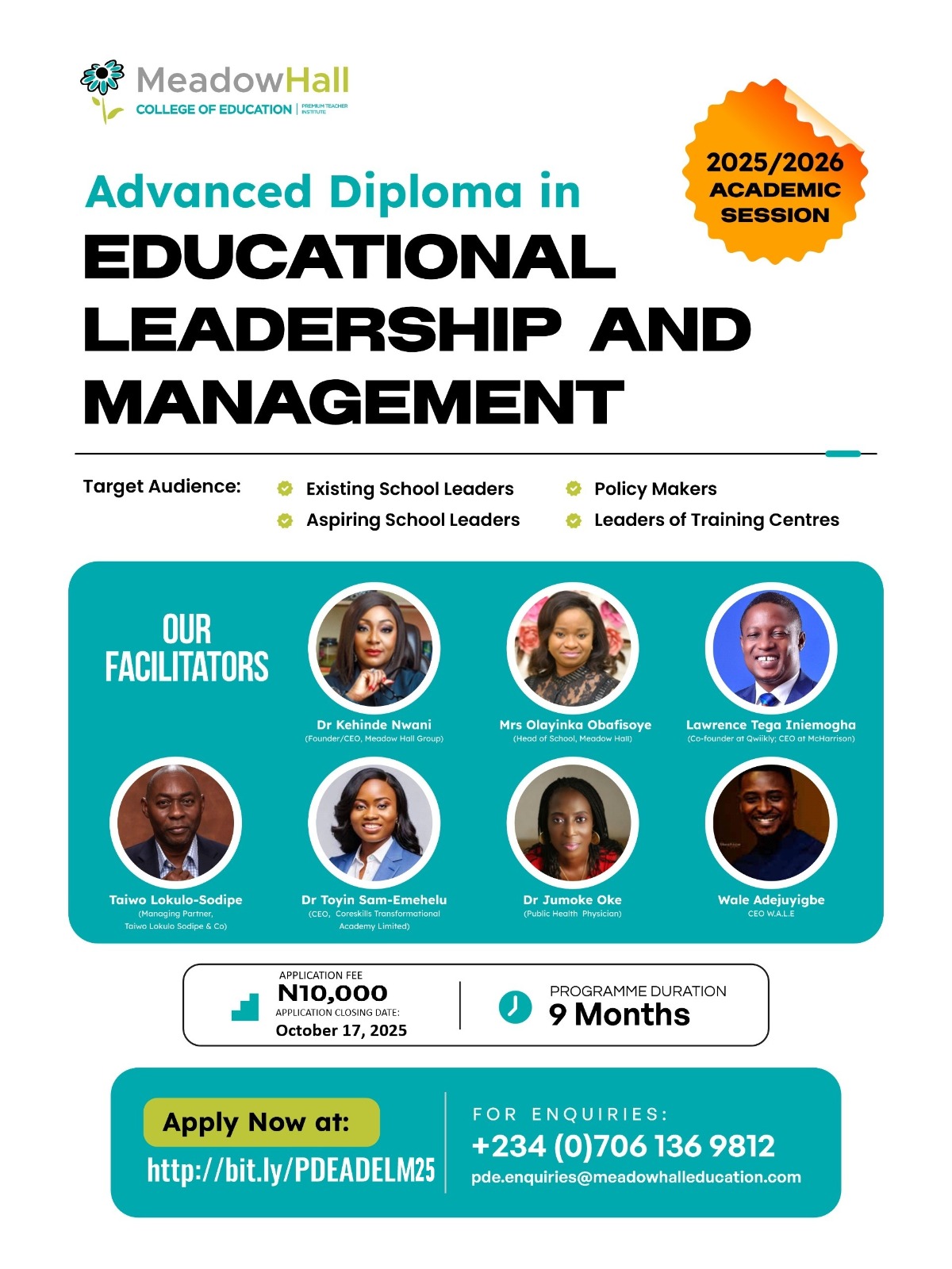 Advanced Diploma In Educational Leadership & Management