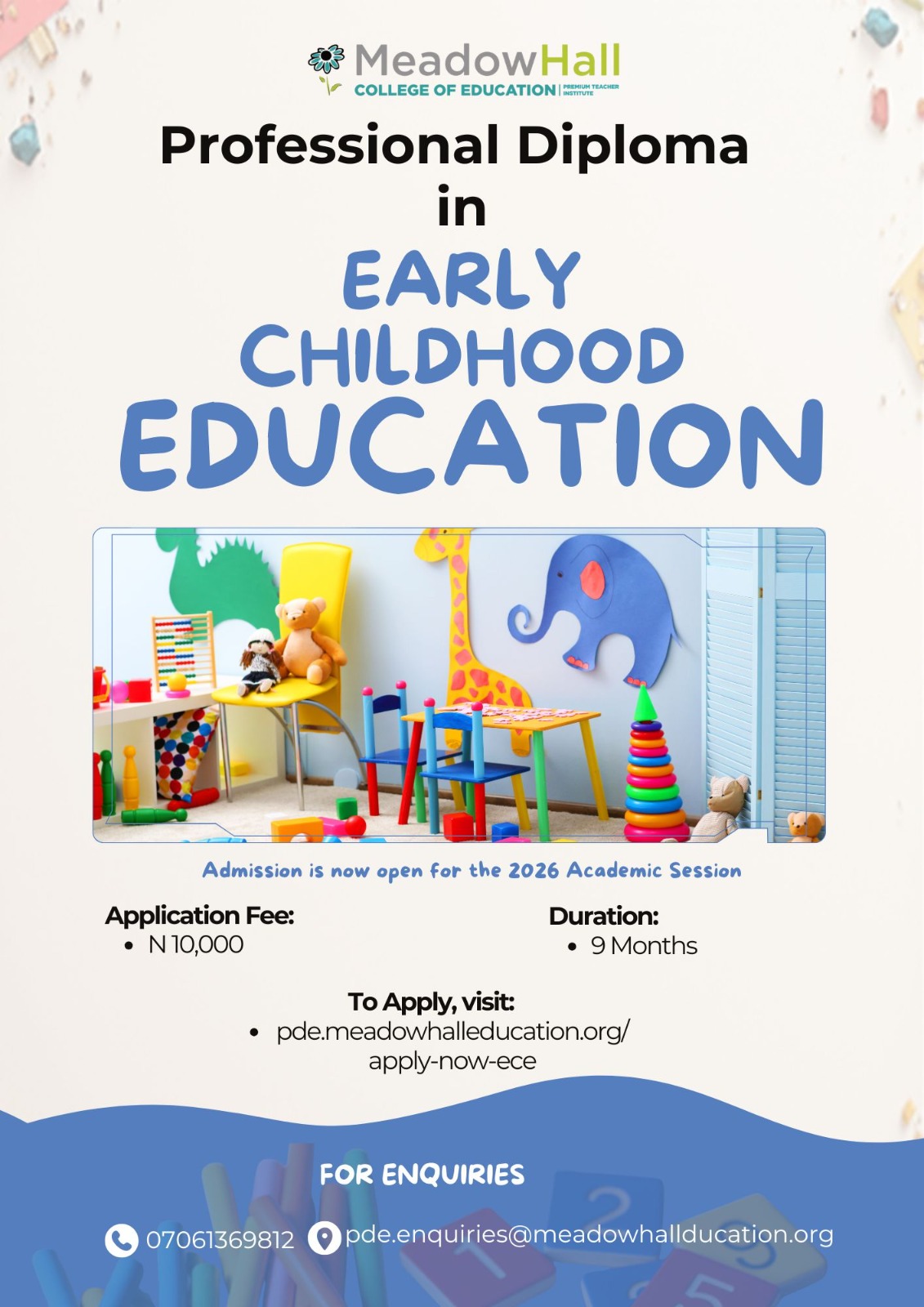 Professional Diploma in Early Childhood Education (ECE)