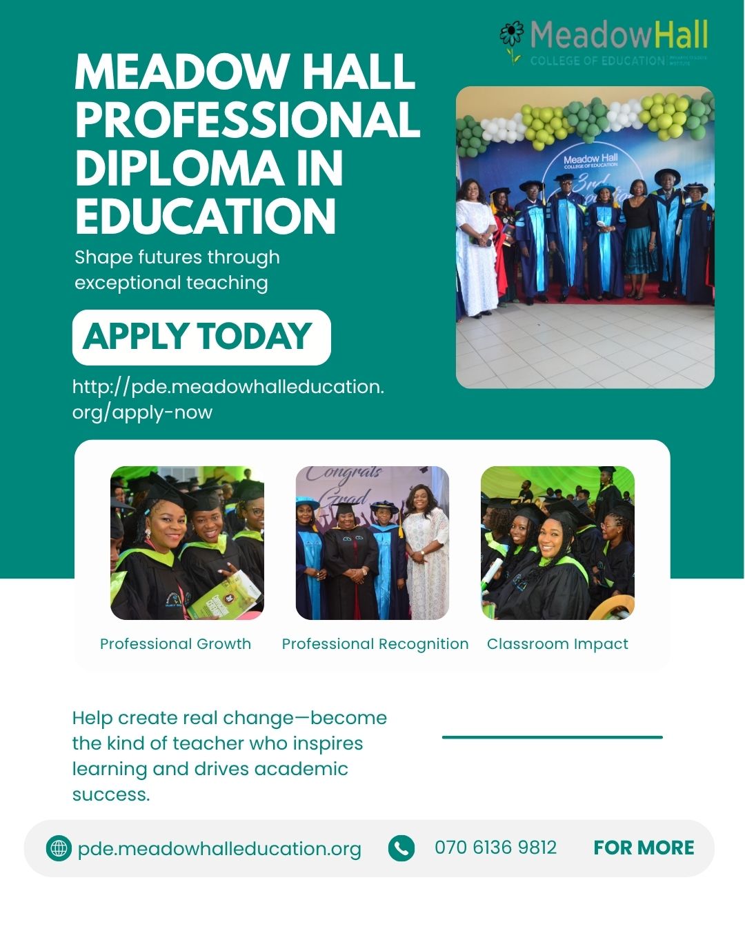 Professional Diploma in Education Programme